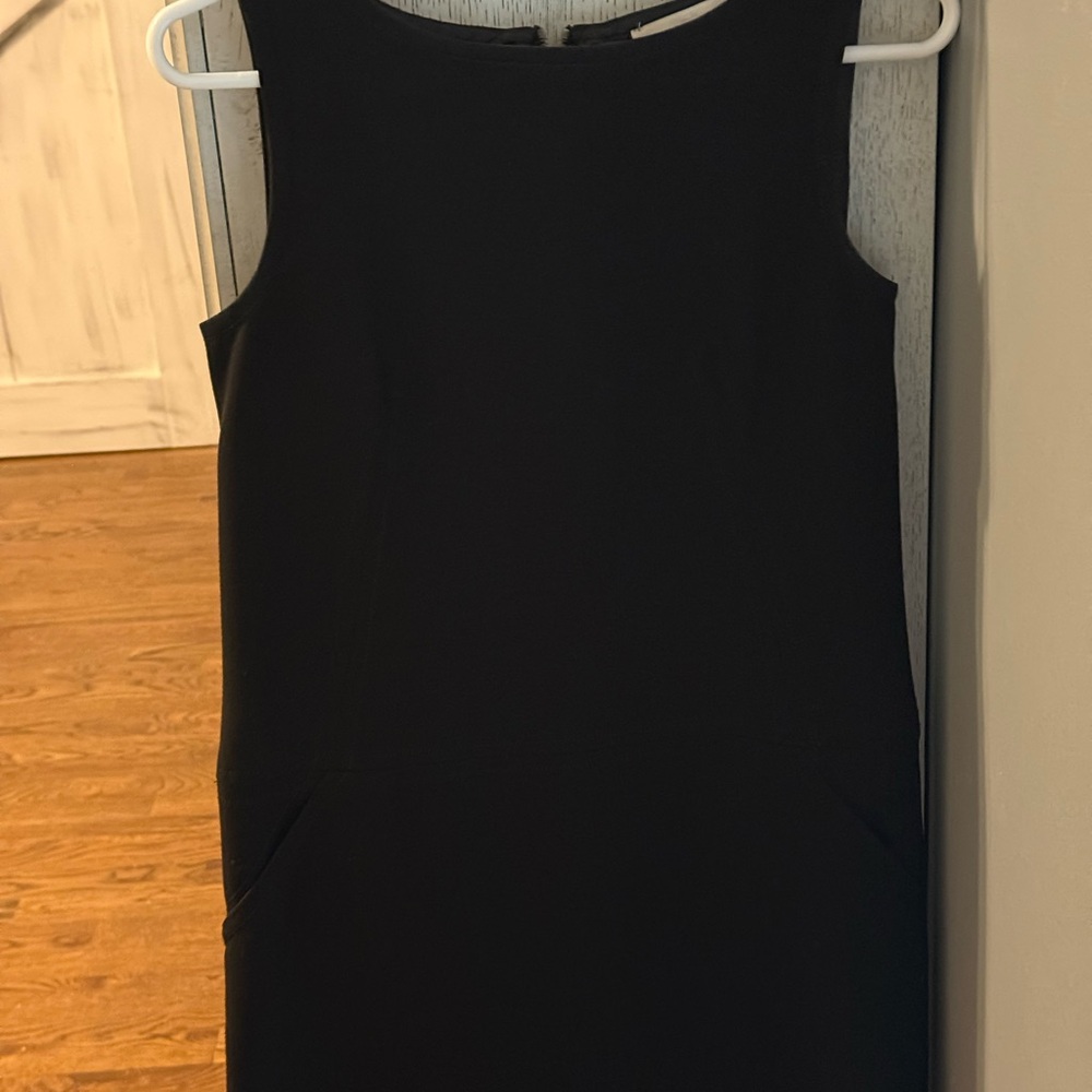 LOFT Elegant Black Sleeveless Mini Dress